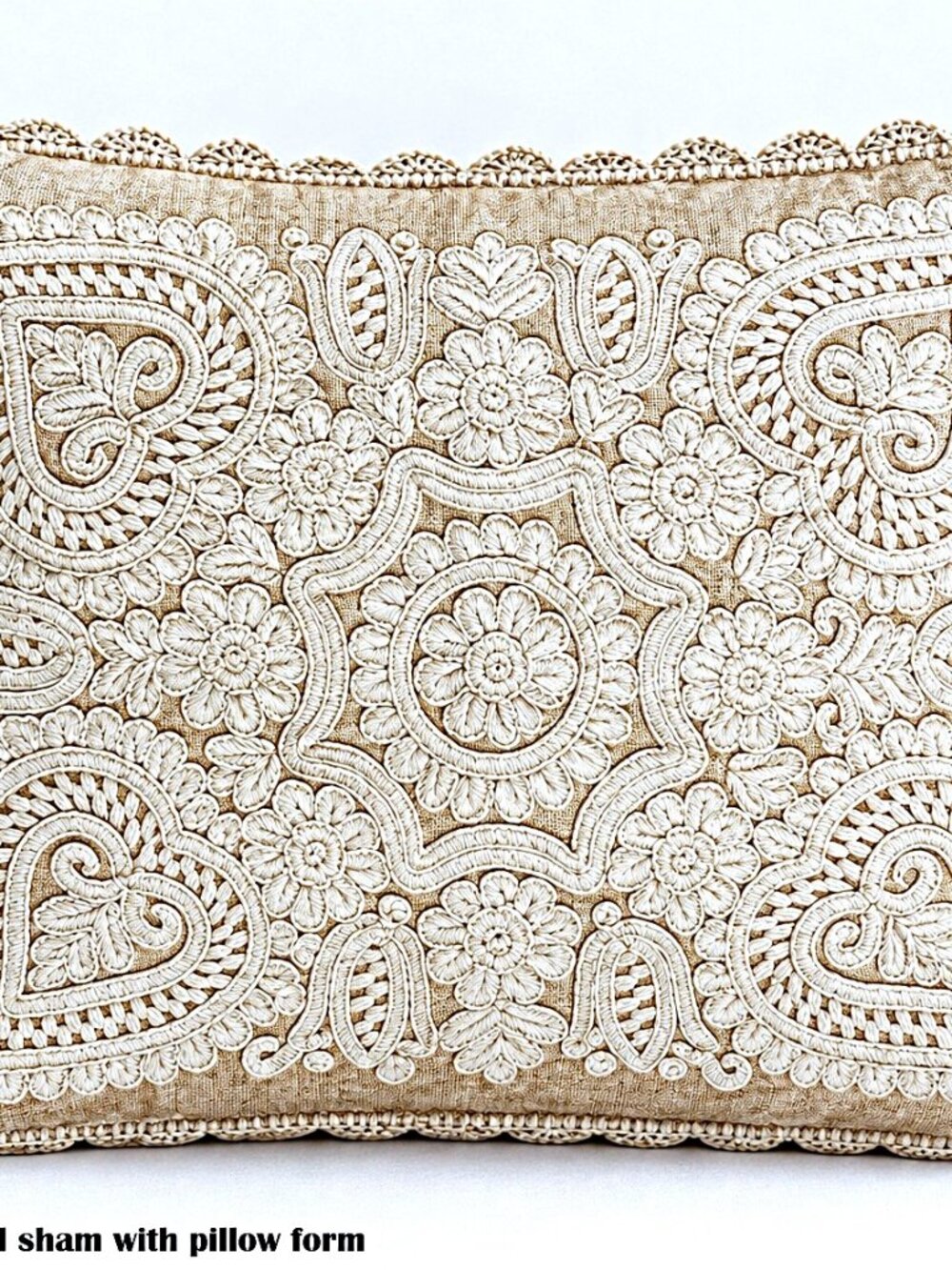 Genuine Hungarian Kalotaszeg Irasos Folk Embroidery Sham 15″ x 18″
